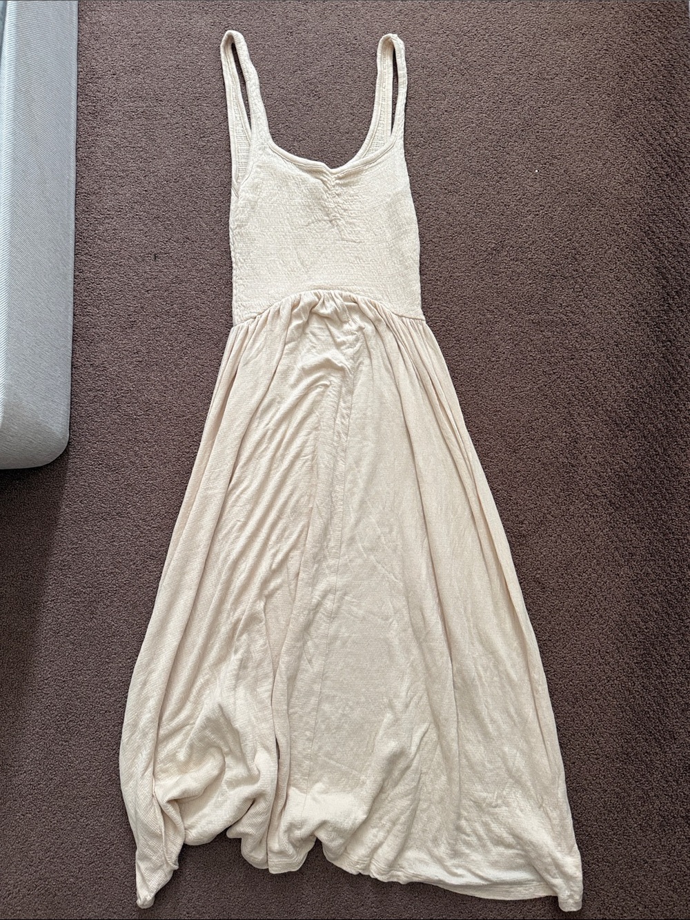 ASOS Light Beige Scoop Neck Maxi Dress